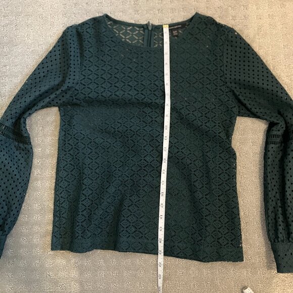 Dark green lace blouse & cami - size S - Picture 9 of 11